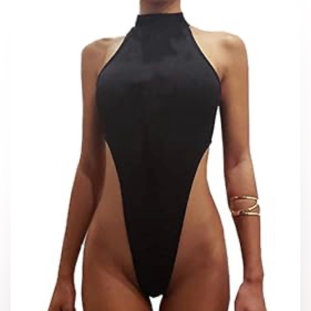Sleeveless Ribbed Racerback Tank Tops Stretchy Bodycon One Piece Bodysuit